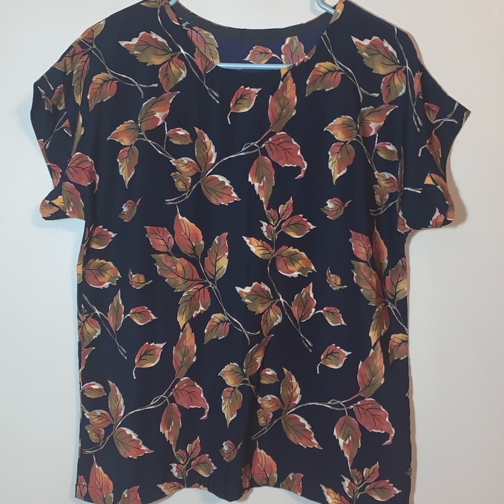 Hand Crafted  Leaf Blouse- Size Large